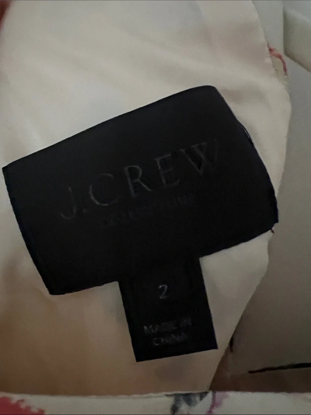 J. Crew Collection Floral V-Neck Fit & Flare Dress in Navy and Cream (2)